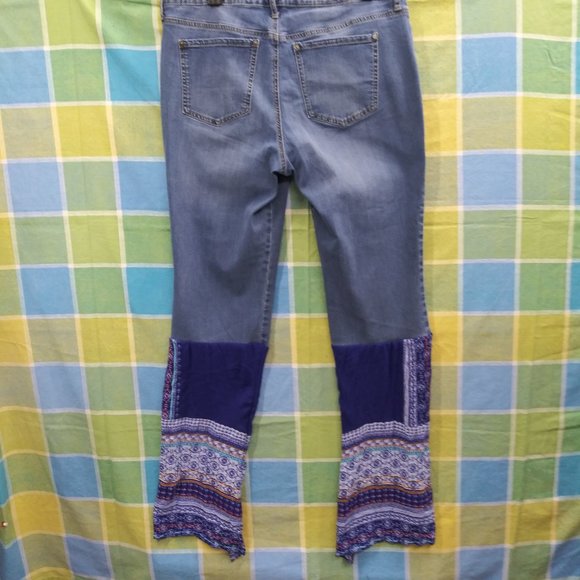 2250 Jeaniemade Size 14 Gloria Vanderbilt Bell-Bottoms - Picture 4 of 5